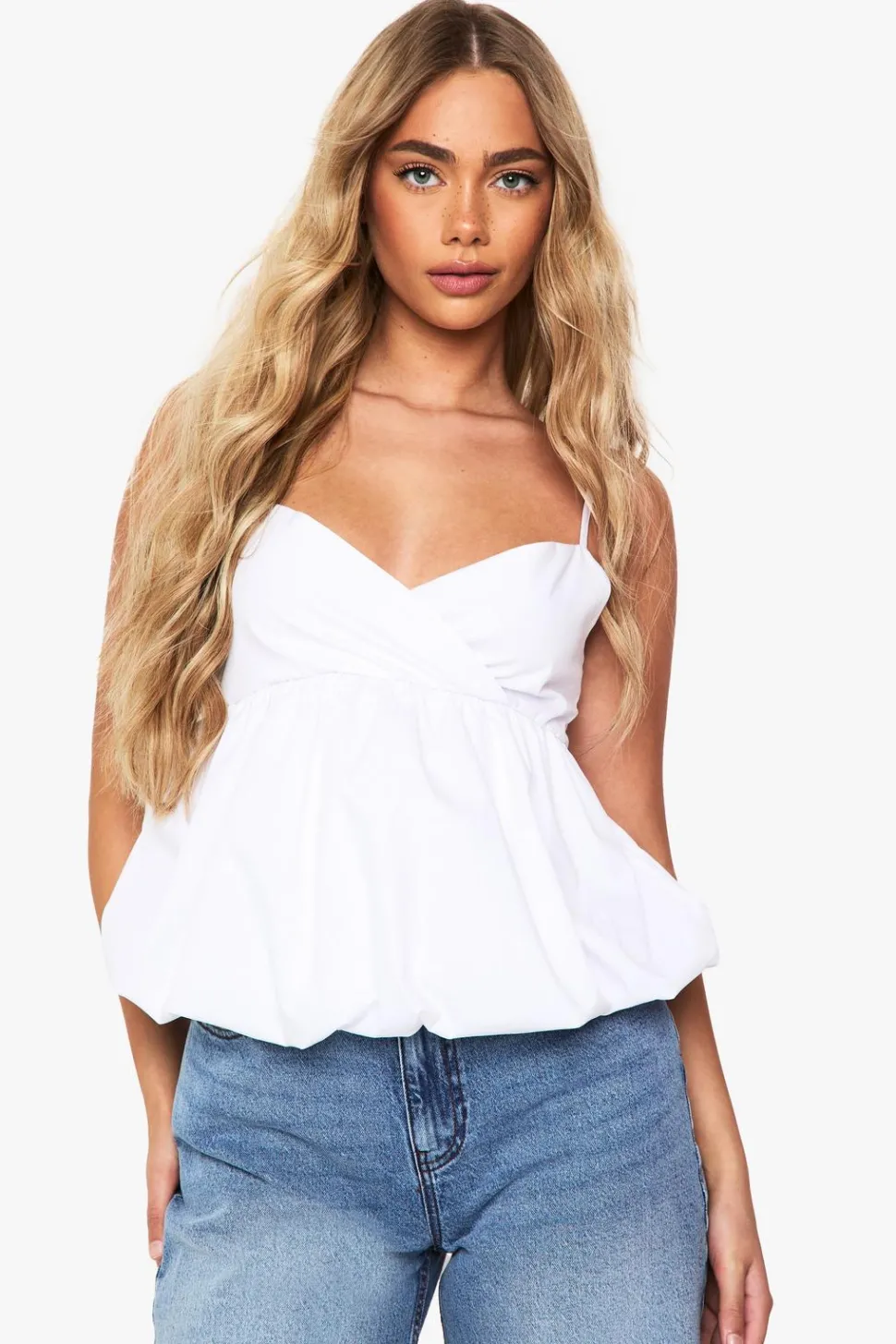 Puffball Poplin Cami | Nasty Gal