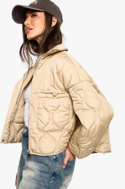 Quilt Detail Padded Jacket | Nasty Gal