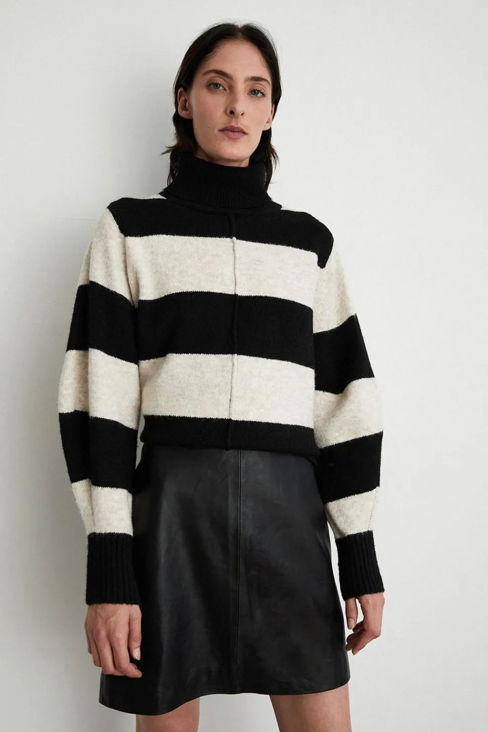 Real Leather Clean Pelmet Skirt | Nasty Gal