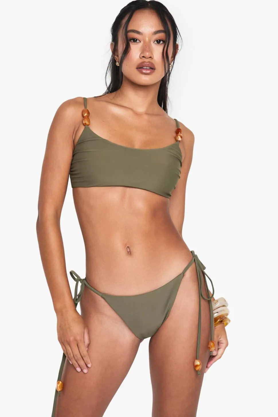 Resin Stone Scoop Neck Bikini Top | Nasty Gal