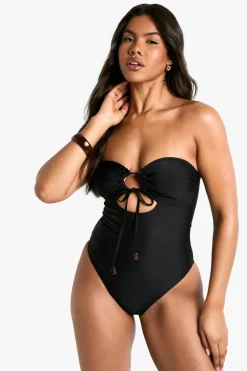Resin Trim Swimsuit | Nasty Gal