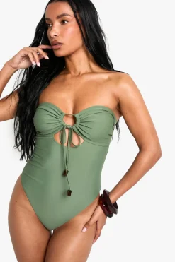 Resin Trim Swimsuit | Nasty Gal