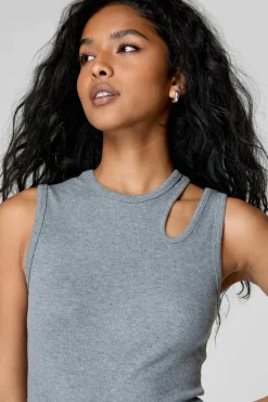 Ribbed Cut Out Tank Top | Nasty Gal