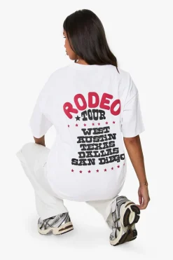Rodeo Tour Puff Printed Oversized T-shirt | Nasty Gal