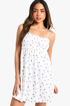 Rosebud Ruffle Bow Strap Chemise | Nasty Gal