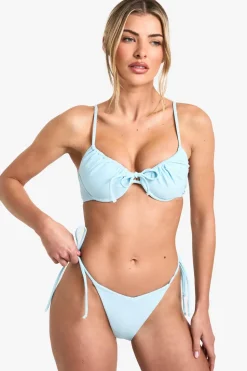 Ruched Bum Tie Side Bikini Bottom | Nasty Gal