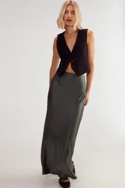 Satin Maxi Skirt | Nasty Gal
