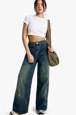 Seam Detail Wide Leg Jean | Nasty Gal