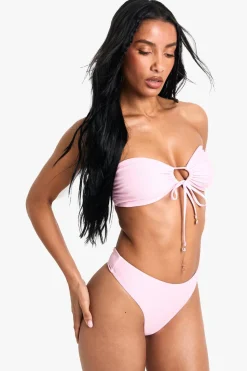 Shell Pearl Trim Bandeau Top | Nasty Gal