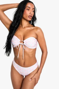 Shell Print Trim Bandeau Top | Nasty Gal