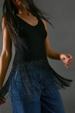 Sleeveless Fringed Vest | Nasty Gal