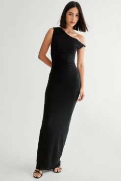 Slinky Off Shoulder Maxi Dress | Nasty Gal