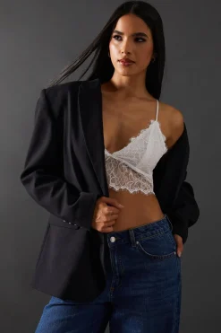 Soft Lace Cross Back Bralette | Nasty Gal