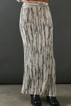 Space Dye Knitted Midaxi Skirt | Nasty Gal