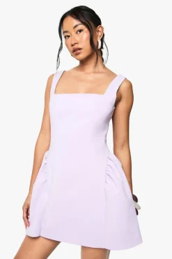Square Neck Full Skirt Mini Dress | Nasty Gal