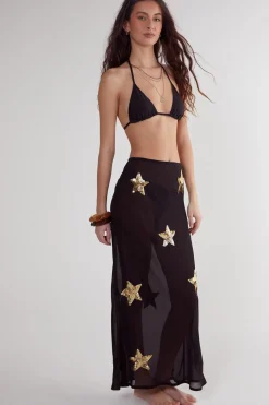 Star Embellished Midi Beach Skirt | Nasty Gal