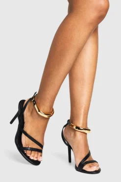 Strappy Hardware Detail Heels | Nasty Gal