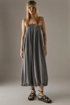 Strappy Seam Detail Bubble Midi Sundress | Nasty Gal