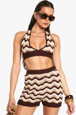 Stripe Crochet Bralet | Nasty Gal