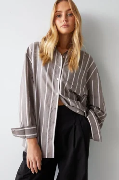 Stripe Oversize Shirt | Nasty Gal