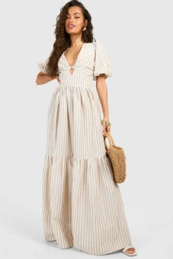 Stripe Tiered Maxi Dress | Nasty Gal
