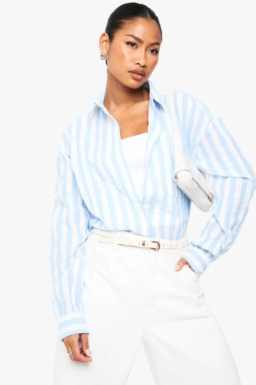 Striped Oversized Shirt | Nasty Gal