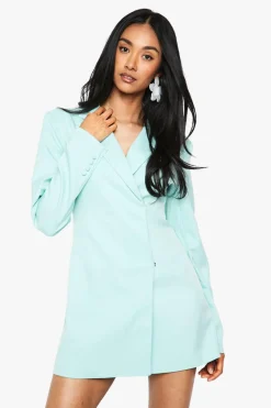 Structured Oversized Wrap Over Blazer Dress | Nasty Gal