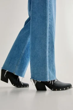 Studded Faux Leather Pointed Toe Ankle Boot | Nasty Gal