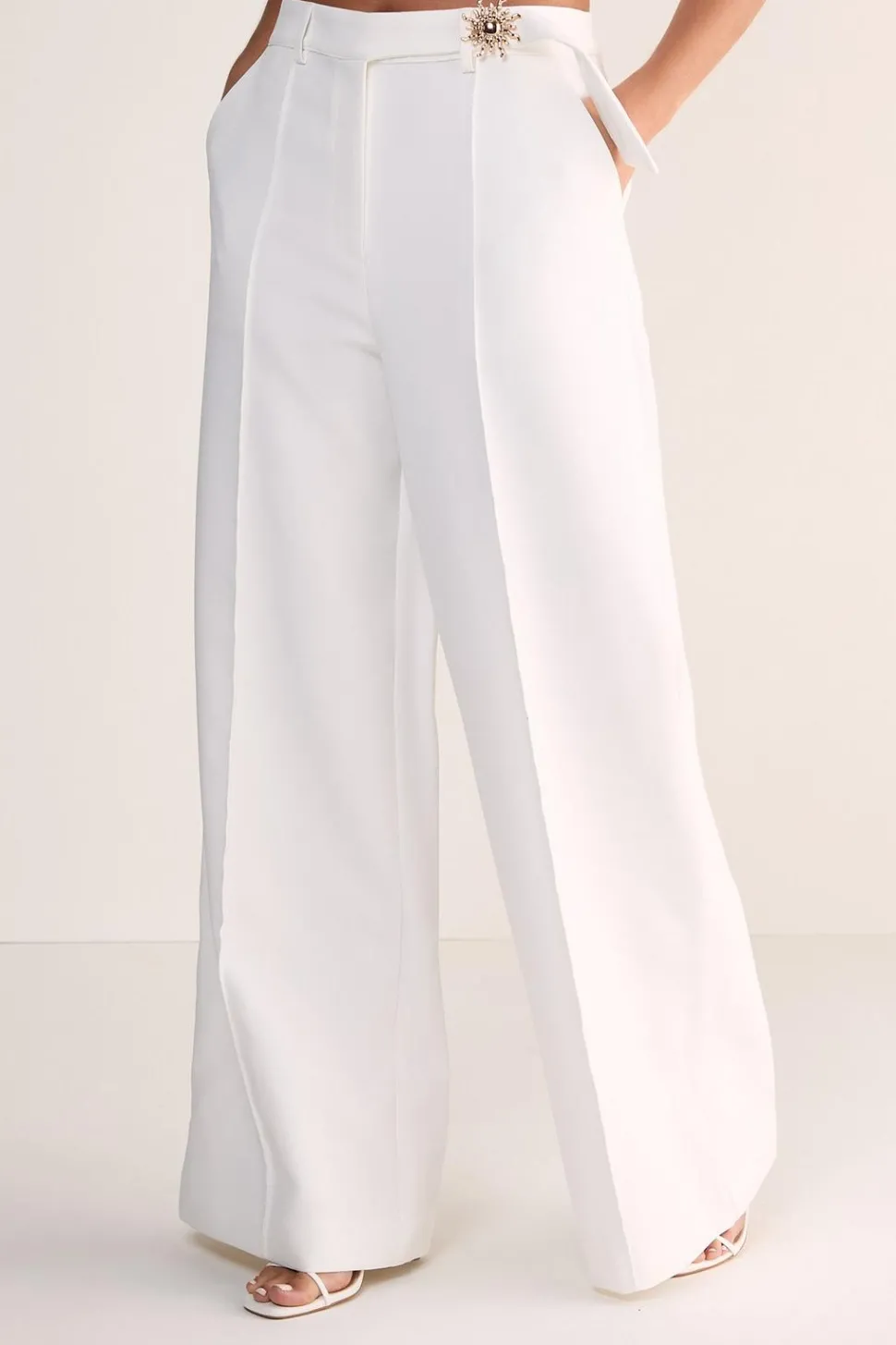 Sun Trim Belted Tailored Trousers | Nasty Gal