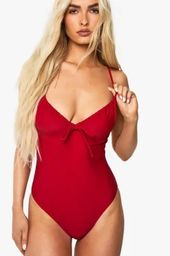 Swimwear Essentials Fuller Bust Underwired Swimsuit | Nasty Gal