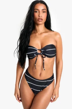 Swimwear Essentials Stripe High Waist Brief | Nasty Gal