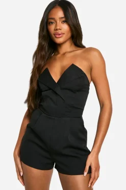 Tailored Bandeau Playsuit | Nasty Gal