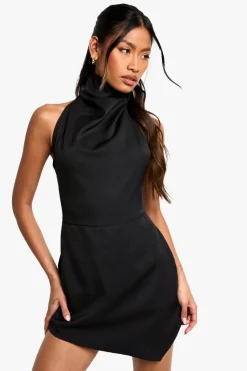 Tailored Cowl Neck Sccop Back Playsuit | Nasty Gal