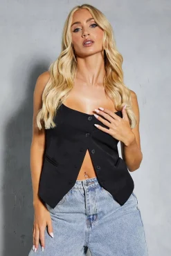 Tailored Fitted Square Neck Waistcoat | Nasty Gal