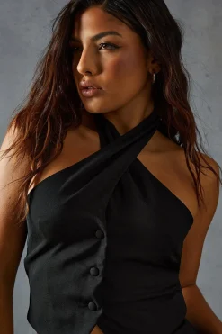 Tailored Halter Neck Waistcoat | Nasty Gal