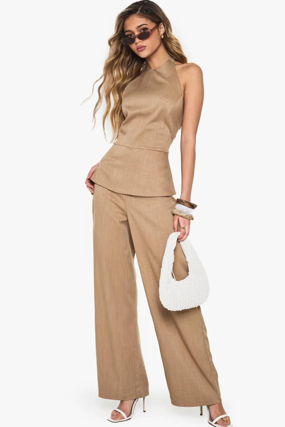 Tailored High Neck Waistcoat Jumpsuit | Nasty Gal