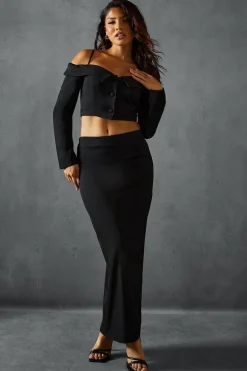 Tailored High Waist Maxi Skirt | Nasty Gal