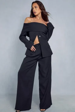 Tailored High Waisted Button Detail Trousers | Nasty Gal