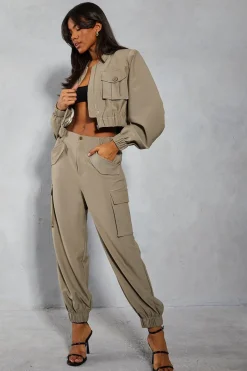 Tailored Multi Pocket Cargo Cuffed Trousers | Nasty Gal