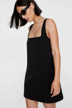 Tailored Strap Back Mini Dress | Nasty Gal