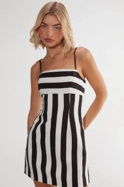 Tailored Stripe Mini Dress | Nasty Gal