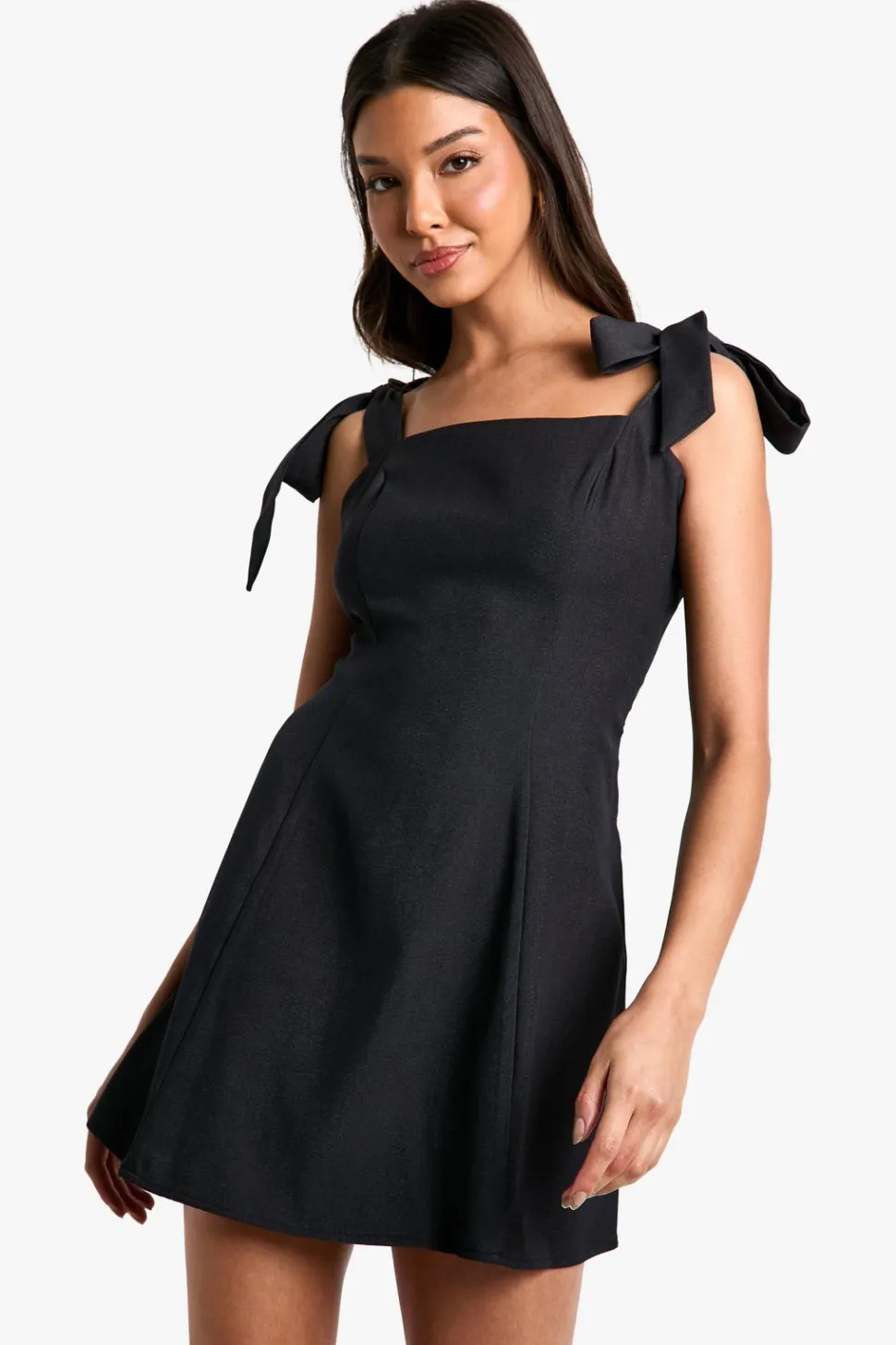 Tailored Tie Shoulder Mini Dress | Nasty Gal