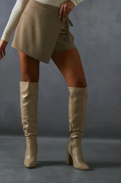 Tailored Tie Side Skort | Nasty Gal