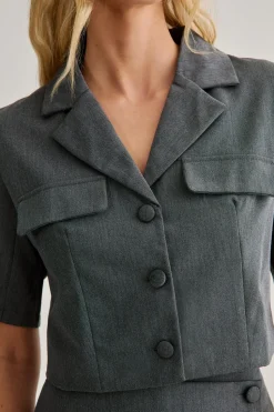 Tailored Utility Cropped Shirt | Nasty Gal