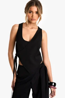 Tailored Wrap Detail Top | Nasty Gal