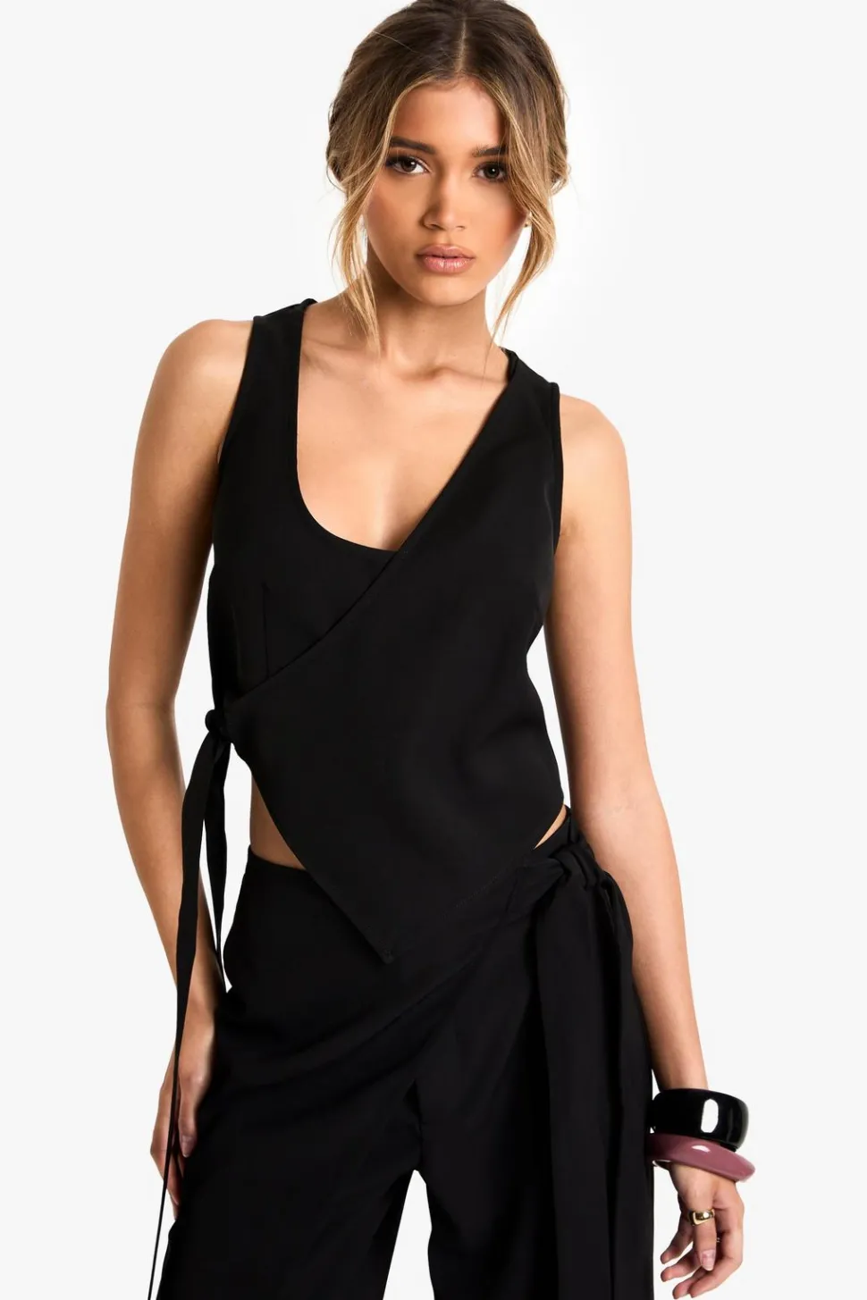 Tailored Wrap Detail Top | Nasty Gal
