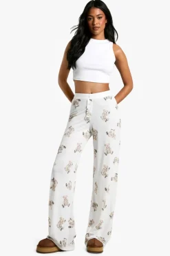 Tall Bear Print Pyjama Trousers | Nasty Gal