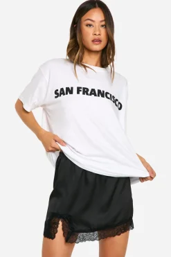 Tall Satin Lace Trim Mini Skirt | Nasty Gal