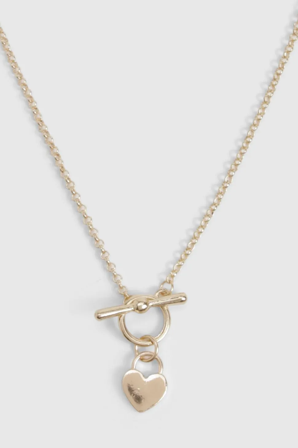 T-Bar & Heart Necklace | Nasty Gal