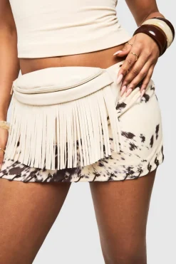 Textured Fringe Bum Bag | Nasty Gal